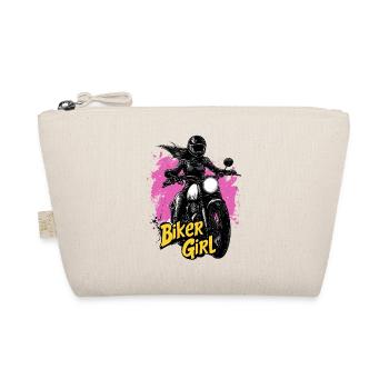 Biker Girl Motorrad Motorcycle Bikerin - Bio-Täschchen - Natur - Vorne