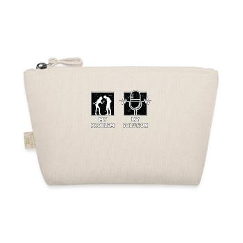Speech Therapy My Problem My Pictogram Dad Mom - Organic Pouch - nature - Front