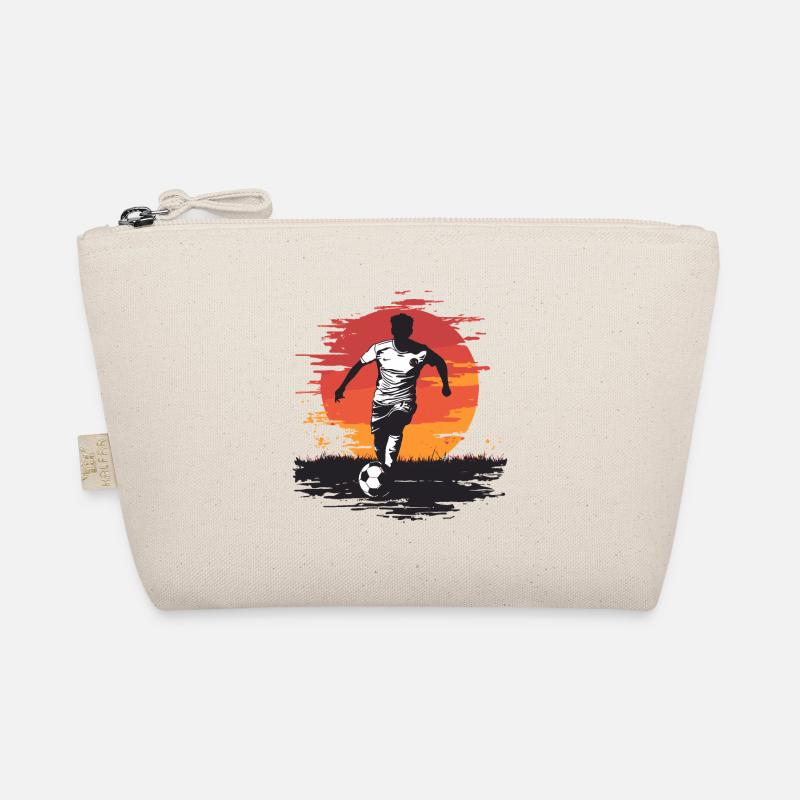 Silhouette de footballeur - Sunset Design Trousse biologique