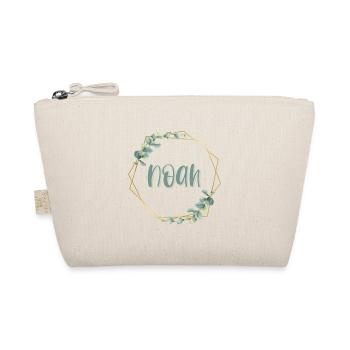 Noah personalisiertes Geschenk für Jungen - Bio-Täschchen - Natur - Vorne