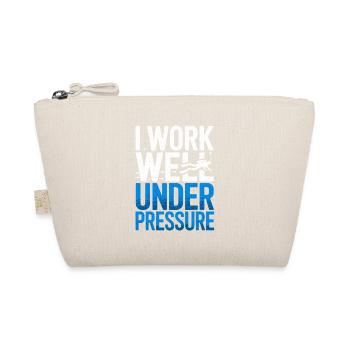 Tauchen I Work Well Under Pressure Taucher Tauch - Bio-Täschchen - Natur - Vorne