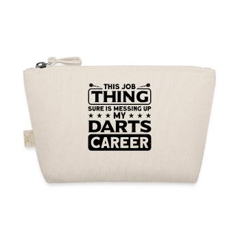 Dart Dartspieler Dartspiel Herren - Bio-Täschchen - Natur - Vorne
