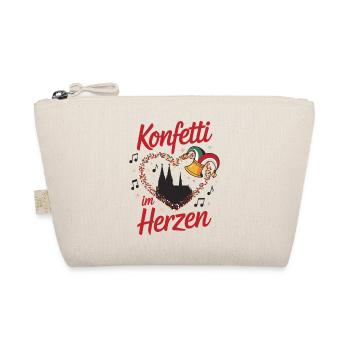 Köln Konfetti Im Herzen Karneval Herz Kölner Köln - Bio-Täschchen - Natur - Vorne