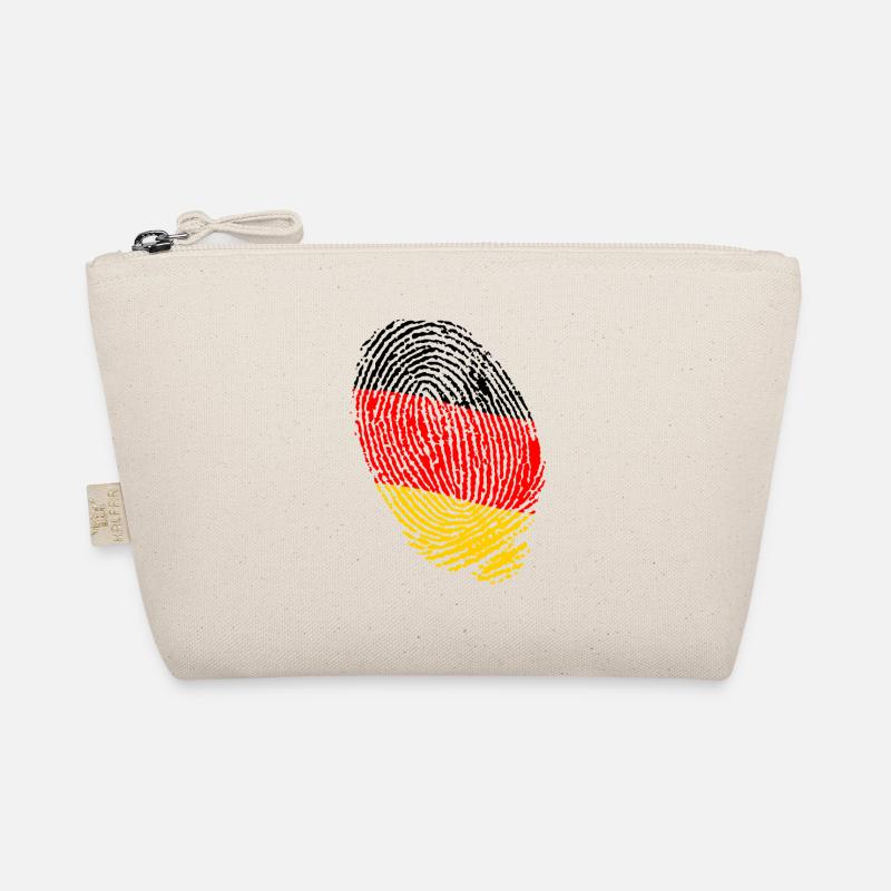 German flag fingerprints Organic Pouch