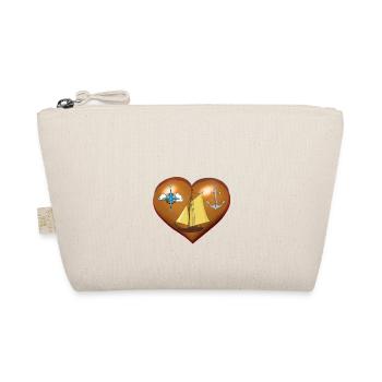Voilier Coeur Boussole Marin Maritime - Trousse biologique - nature - Devant