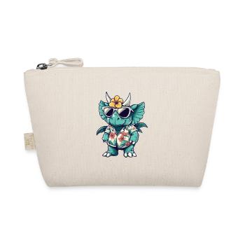 Dinosaur triceratops Summer - Organic Pouch - nature - Front