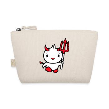 bird devil horns satan trident hell evil cool - Organic Pouch - nature - Front