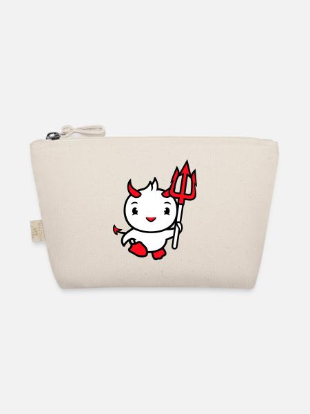 oiseau diable cornes satan trident enfer mal cool - Trousse biologique - nature - Devant