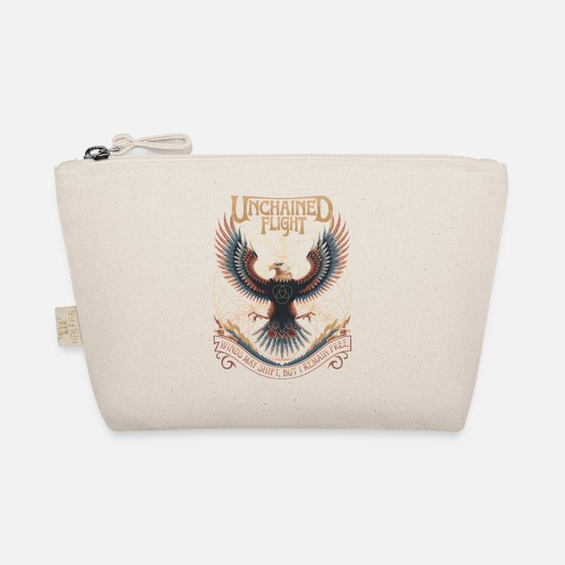 Unchained Flight - Eagle & Sacred Geometry Organic Pouch