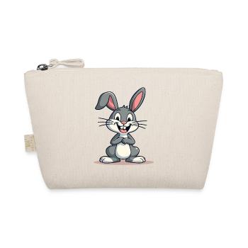 Funny Easter Bunny Cute Bunny Easter - Organic Pouch - nature - Front