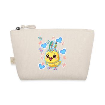 Hippie Hippies Chicken Chickens Chicks Easter - Organic Pouch - nature - Front