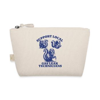 skunk Lovers - Support Local gas leak technicians - Organic Pouch - nature - Front