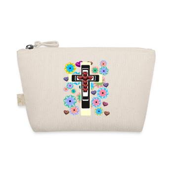 Croix Jésus Croix Crucifix Messie Cœur - Trousse biologique - nature - Devant