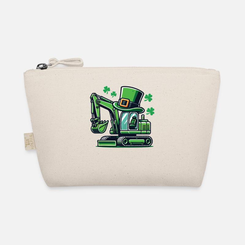 Bagger Mit Hut St. Patrick's Day Design Bio-Täschchen