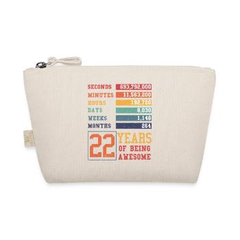 22 years old! Birthday Gift 22nd Birthday - Organic Pouch - nature - Front