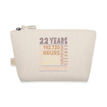 22 years old! Birthday Gift 22nd Birthday - Organic Pouch - nature - Front