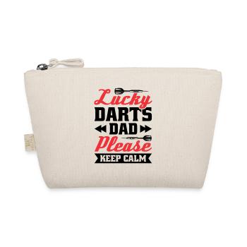 Dart Dartspieler Dartspiel Herren - Bio-Täschchen - Natur - Vorne