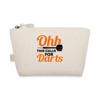 Dart Dartspieler Dartspiel Herren - Bio-Täschchen - Natur - Vorne