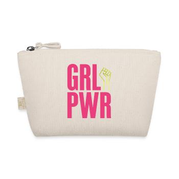 Women Power GRL PWR Girl Patriarchy Feminism - Organic Pouch - nature - Front