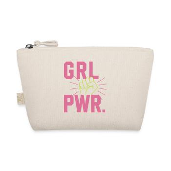 Women Power GRL PWR Girl Patriarchy Feminism - Organic Pouch - nature - Front