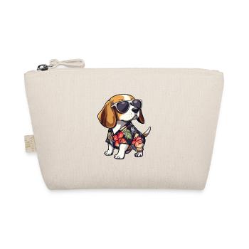 Beagle Hund Lustig Sommer - Bio-Täschchen - Natur - Vorne