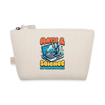 STEM Teacher Math + Science Data Analysis Educator - Organic Pouch - nature - Front