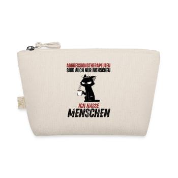 Aggressionstherapeuten – Ich hasse Menschen - Bio-Täschchen - Natur - Vorne