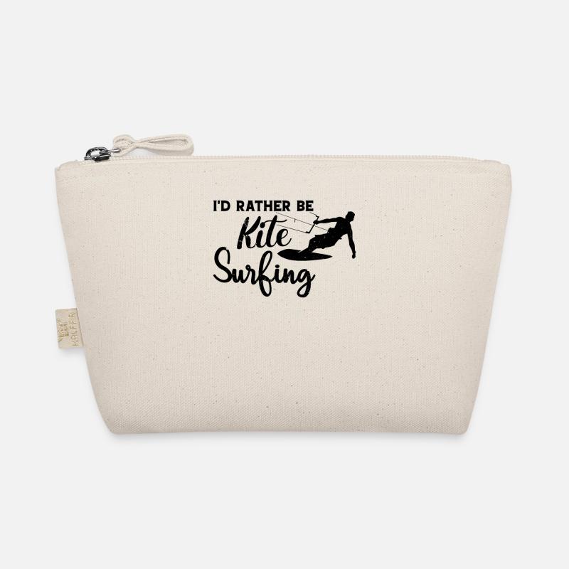 I'd Rather be Kitesurfing - Kiteboarding Lover - Bio-Täschchen - Natur