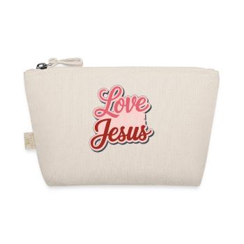 L’amour comme Jésus - Design chrétien Foi Dieu - Trousse biologique - nature - Devant