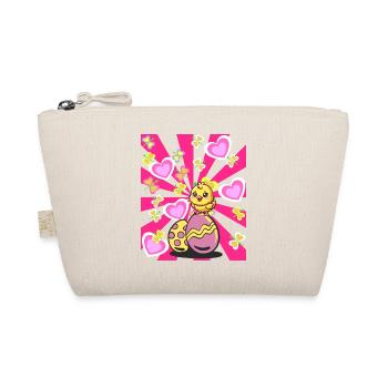 Retro Easter Chick Kids Child Baby Chicken Egg - Organic Pouch - nature - Front