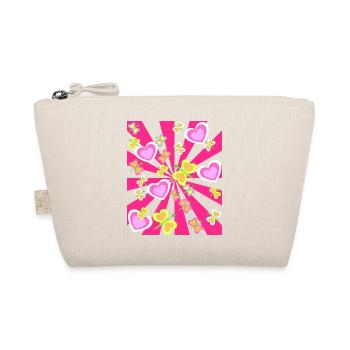Printemps Coeur Coeurs Été Été Rétro Années 80 - Trousse biologique - nature - Devant