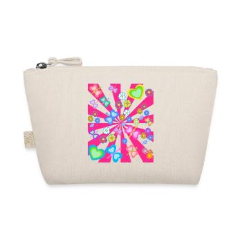 Spring Summer Kids Child Retro Vintage 80s - Organic Pouch - nature - Front
