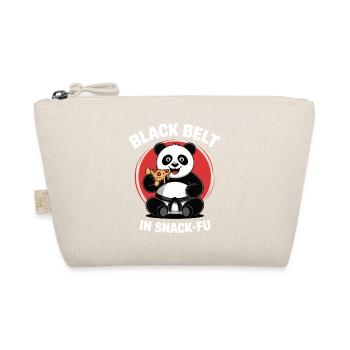 Black Belt in Snack-Fu Funny Food Lover Panda - Organic Pouch - nature - Front
