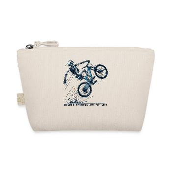 Bicycle Wildly Painful Joy Of Life - Organic Pouch - nature - Front