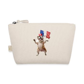 Englische Bulldogge - Bio-Täschchen - Natur - Vorne