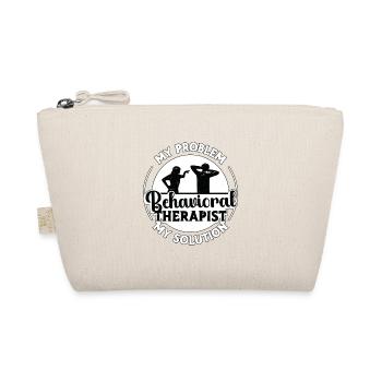 Behavioral Therapist My Problem My Pictogram Dad - Organic Pouch - nature - Front