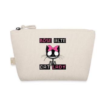 Boese alte Cat Lady Niedlich? Nein, nur gefährlich - Bio-Täschchen - Natur - Vorne