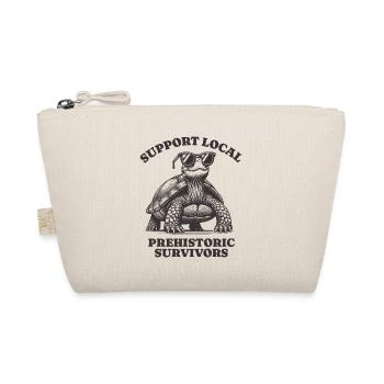 Support Local Prehistoric Survivors Turtle - Organic Pouch - nature - Front