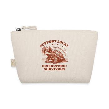 Support Local Prehistoric Survivors Turtle - Organic Pouch - nature - Front