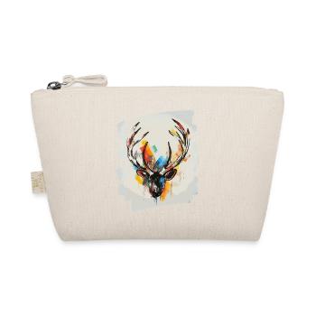 Deer with antlers - Organic Pouch - nature - Front