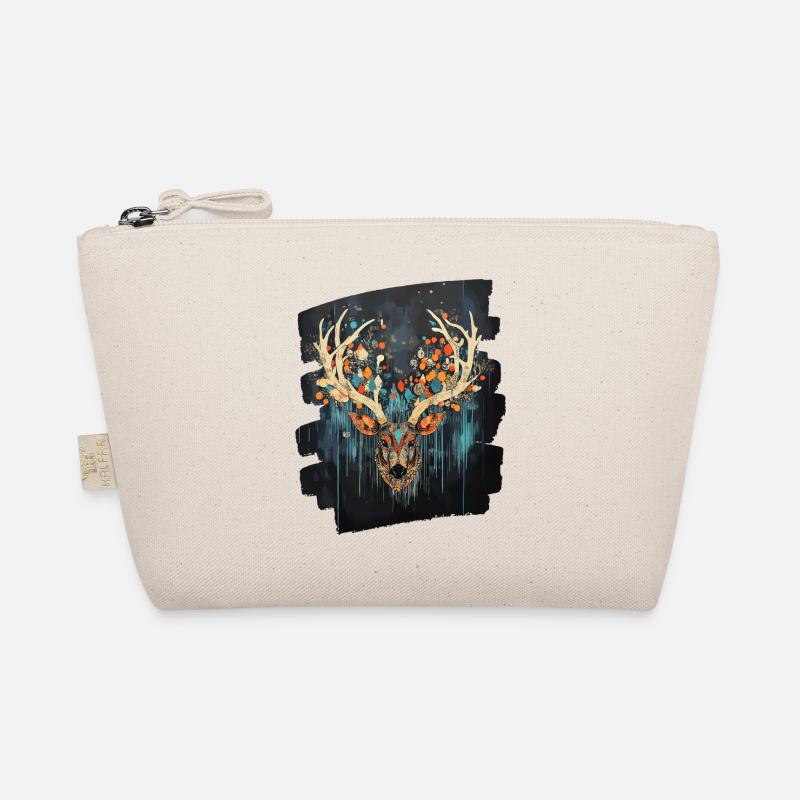 Deer with antlers Organic Pouch