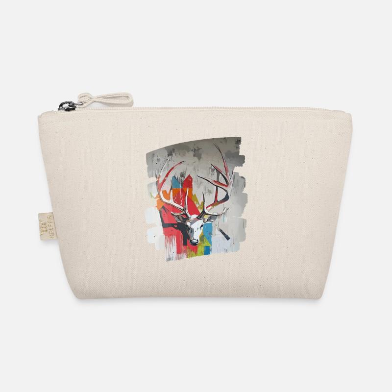 Deer with antlers Organic Pouch