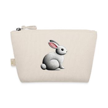 Cute bunny for happy moments - Organic Pouch - nature - Front
