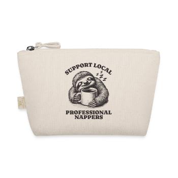 Support Local Professional Nappers Funny Sloth - Organic Pouch - nature - Front