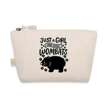 Just a girl who loves wombats - Organic Pouch - nature - Front