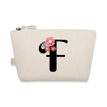 Lettre f fleurs minimalistes - Trousse biologique - nature - Devant