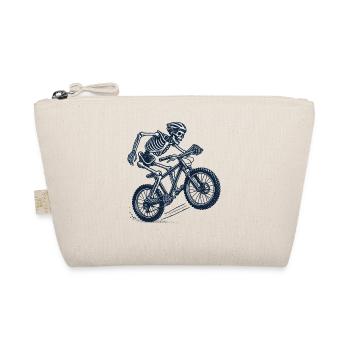 Mountain Bike Retro Bicycle Skeleton Style - Organic Pouch - nature - Front