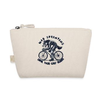 Mad Sprinting Bike Until Your Leg Brings - Organic Pouch - nature - Front