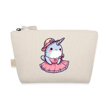 Narwal-Prinzessin - Bio-Täschchen - Natur - Vorne