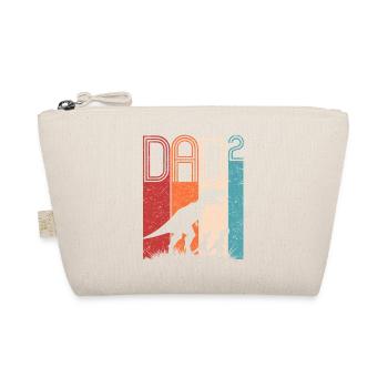 Father with two children Tyrannosaurus rex Father's Day - Organic Pouch - nature - Front